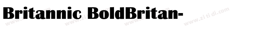 Britannic BoldBritan字体转换